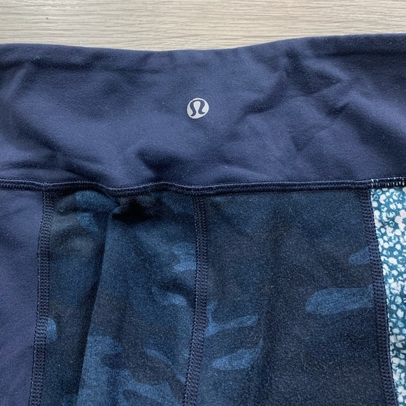 Lululemon Wunder Under Pant *Full-On Luon (Sashiko) Kanoko Twist Inkwell - Picture 5 of 11
